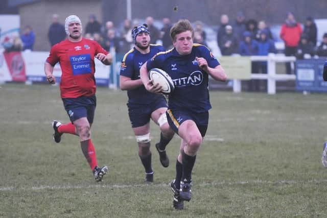 VITAL VICTORY:Jack Smith scores Leeds Tykes’ second try against Sheffield last time out. Picture: Steve Riding