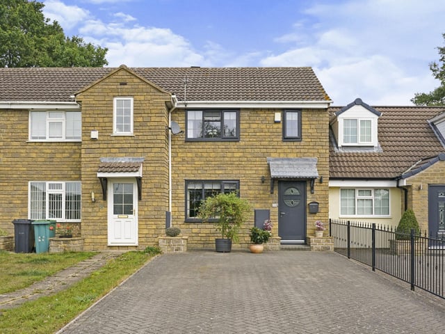 This three bed terraced house located on Westwinn View is on the market for a guide price of £230,000.