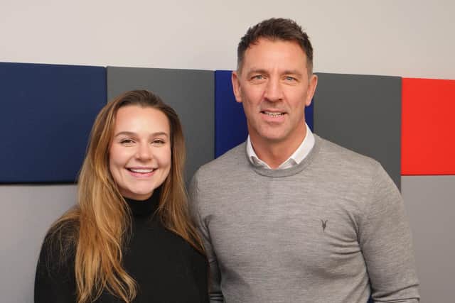 Paige-Elise Harrison and Paul Sculthorpe MBE