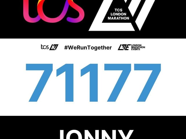 Jonnys bib number