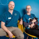 Veterinary surgeons, Esther and Luke Green.