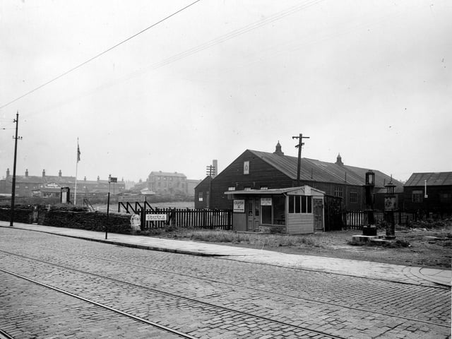 Air Training Corps HQ and J. G. Armitage furniture dealer on Stanningley Road pictured in July 1947. Whitley's newsagents is the foreground.