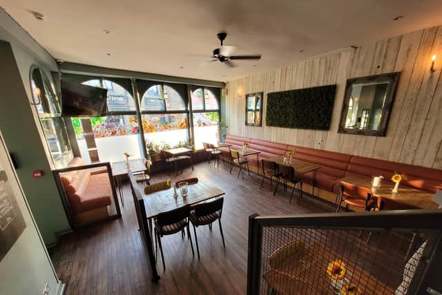 The roomy interior of the Terrace, Idle.