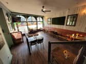 The roomy interior of the Terrace, Idle.