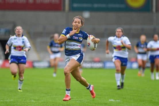 Tara Moxon has been named in Rhinos' side for Sunday's Cup semi-final against Wigan. Picture by Olly Hassell/SWpix.com.