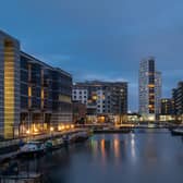 View of Leeds Dock, which this morning has homes without water. Picture: Adobe Stock