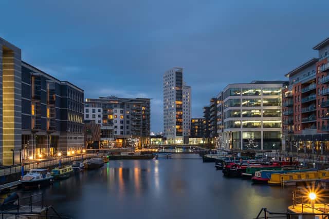 View of Leeds Dock, which this morning has homes without water. Picture: Adobe Stock