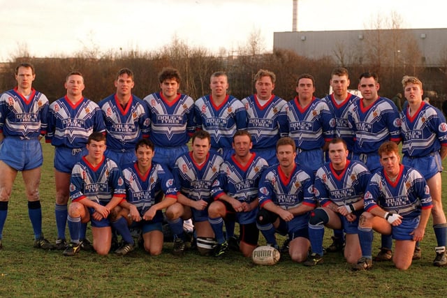 Lock Lane ARLFC pictured in December 1996. Back row, from left, areJon Box, Alan Renwick, Paul Couch, Steve Scott, Craig Poskett, Wayne Morgan, Tim Healy, Steve Greatbatch, Craig Hymes and Andy Goodenough. Front row, from left, are David Wolford, Dean Elliott, Dave Morgan, Andy Simms, Phil Morris, Lee Riding and Pete Riding.