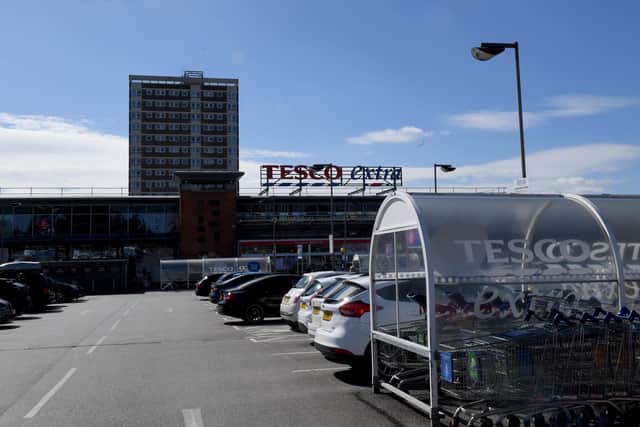 The incident happened at the Tesco Extra store, in Seacroft, Leeds.