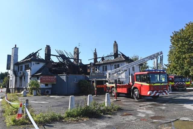 Two boys, aged 12 and 15, were arrested on suspicion of arson.