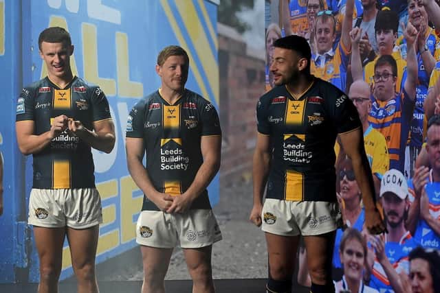 Leeds Rhinos' Ash Handley, Lachie Miller and Jake Connor are all in the latest Man of Steel top-five. Picture by Simon Wilkinson/SWpix.com.