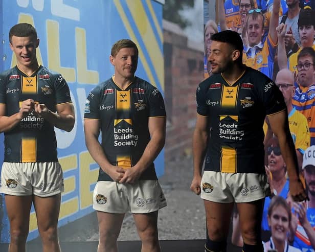 Leeds Rhinos' Ash Handley, Lachie Miller and Jake Connor are all in the latest Man of Steel top-five. Picture by Simon Wilkinson/SWpix.com.