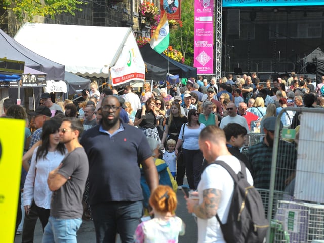 The main activities are taking place on Regent Street, which was packed on Saturday afternoon