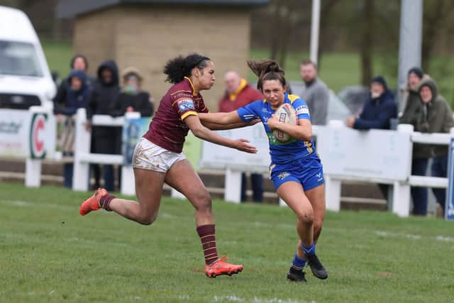 Ruby Enright has impressed in Leeds Rhinos women's strong start to the season. Picture by John  Victor.