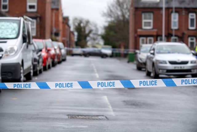 Police at the scene in Salisbury Grove Armley, where a 17-year-old boy was fatally stabbed at a house party.