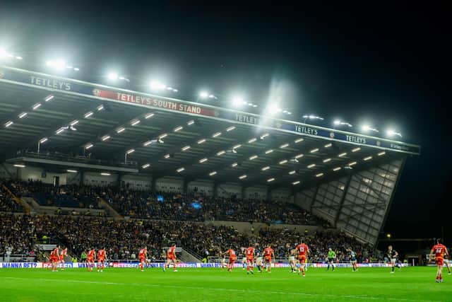 Leeds Rhinos take on Catalans Dragons at AMT Headingley this season. Picture by Allan McKenzie/SWpix.com.