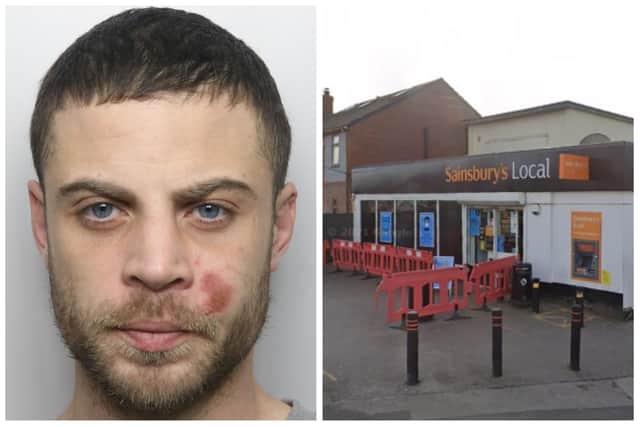 Jarde Browne targrted the Sainsbury's store on Dewsbury Road.