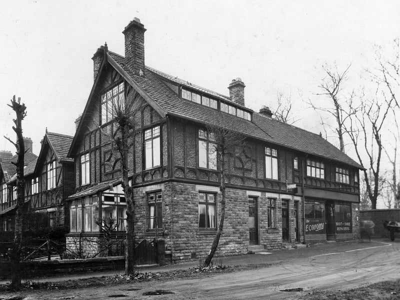 The Adrien Club on Belle Vue Avenue pictured in April 1935. Adjoining the club is the Economy Boot and Shoe repairers.