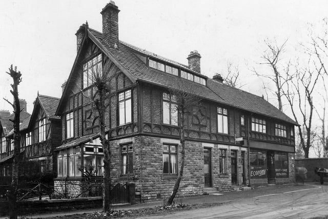 The Adrien Club on Belle Vue Avenue pictured in April 1935. Adjoining the club is the Economy Boot and Shoe repairers.