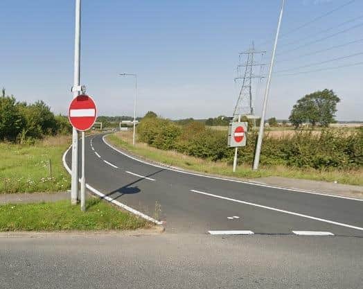 Hall drove onto the southbound carriageway of the A1 at J42 heading north, before smashing head-on into a van. (pic by Google Maps)