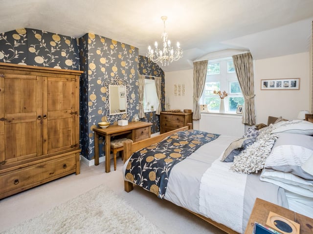 A double bedroom within the Lightcliffe cottage.