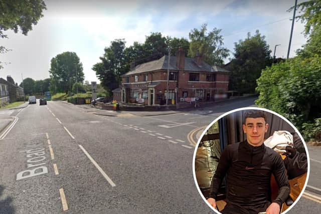 Bailey Sorren, 21, has died in hospital following the crash at the junction of Broad Lane and Bell Lane in Bramley on March 25 (Photo: Google/WYP)