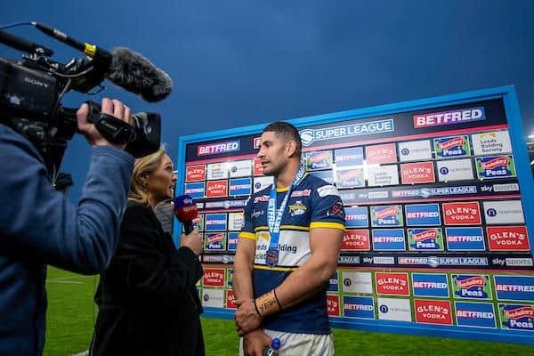 Rhinos winger Nene Macdonald was Sky TV's man of the match and also impressed the YEP Jury. Picture by Allan McKenzie/SWpix.com.