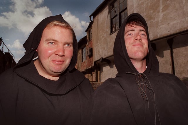 October 1996 and pictured are Michael Holdsworth (left) and Adam Beddis who were planning to run ghost tours in Pontefract.