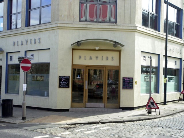 Players bar, on Wharf Street. It announced it was closing in March 2001.