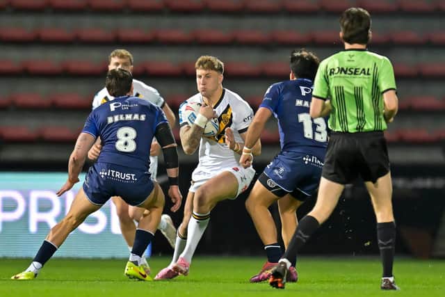 Alex Mellor has not played since suffering a broken leg during Castleford Tigers' loss to Toulouse Olympique in France on February 21. Picture by Fabrice Rodriguez/SWpix.com.