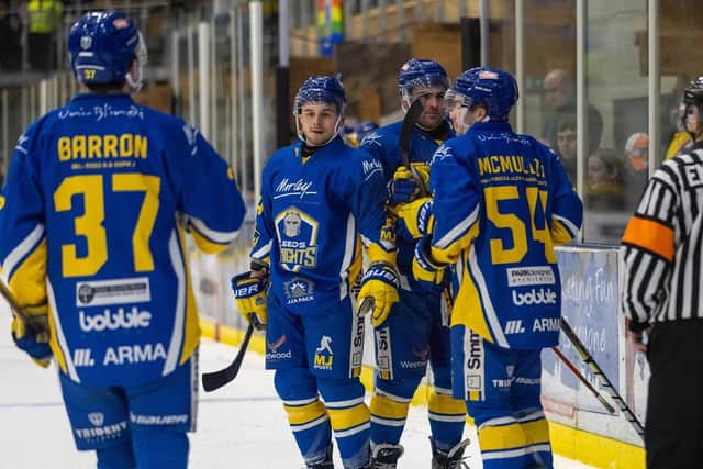 LEADING MEN: Leeds Knights players benefitted from a weekend on the road, says head coach, Ryan Aldridge. Picture: Aaron Badkin/Knights Media