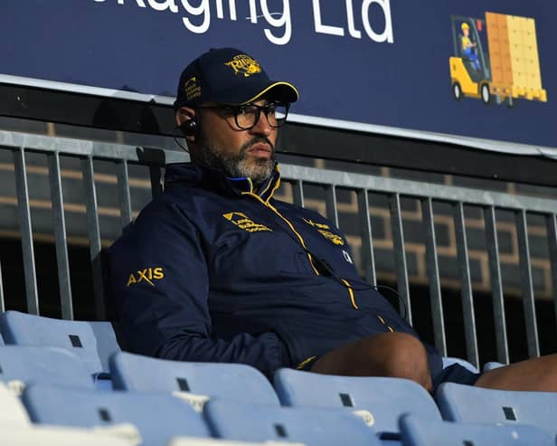 Leeds Rhinos transition-coach Chev Walker, seen during last week's Super League win at Huddersfield Giants. Picture by Jonathan Gawthorpe.