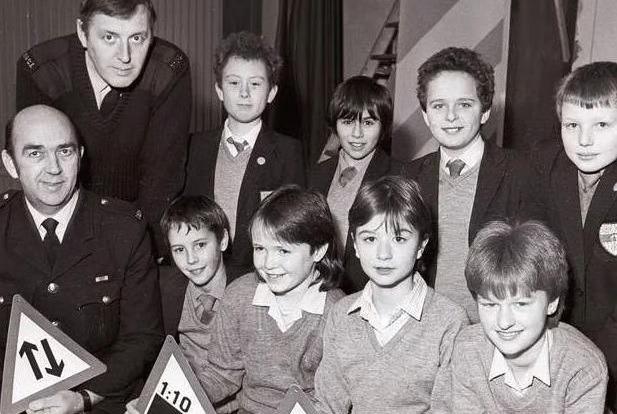 And lastly... taken in February 1985 a road safety quiz at Ossett School.