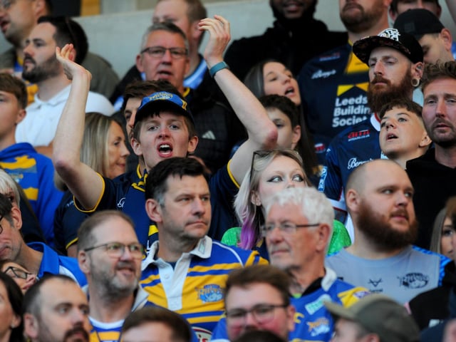 Fans in Headingley's South Stand.
