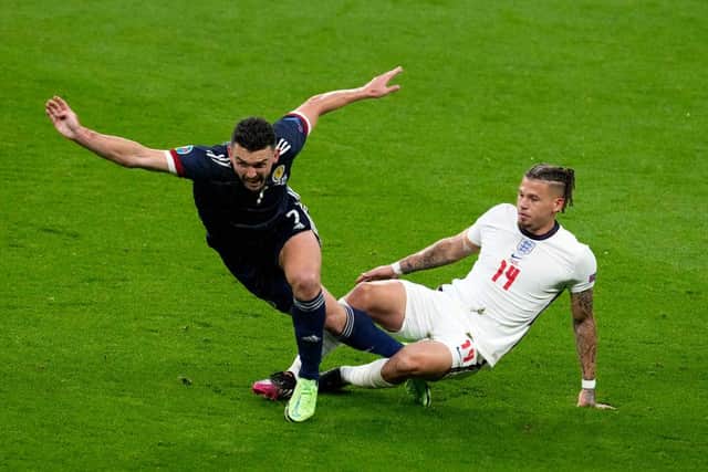 Kalvin Phillips of England. (Photo by Matt Dunham - Pool/Getty Images)