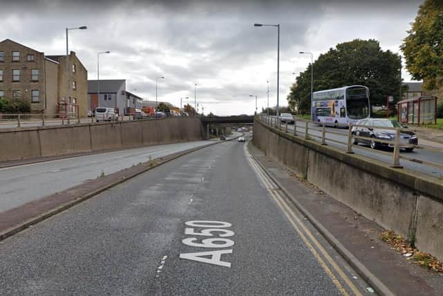 The collision occurred shortly before 8pm on Wakefield Road, Bradford. Picture: Google