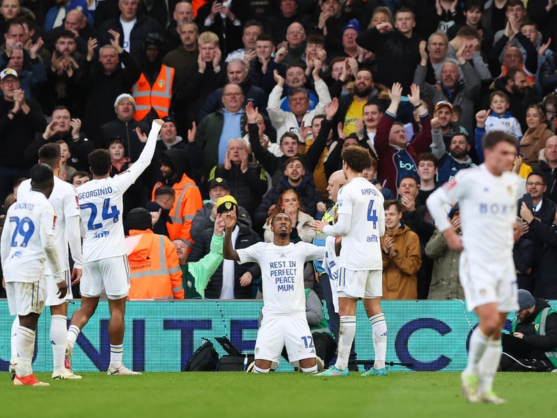 7 - Took his goal brilliantly. Had more influence than Gnonto but it was a mixed bag at times. Could have had a second.