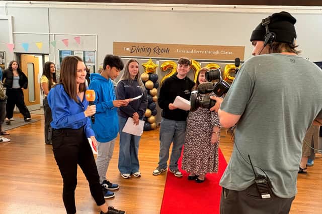 BBC Breakfast filming live with students