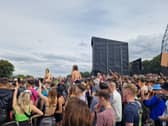 Crowds watch Bakar perform on the Main Stage East at Leeds Festival 2023. The Bramham Park festival is well underway, with Billie Eilish and Imagine Dragons set to headline Friday's music. (Photo by National World)