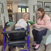 Activities Coordinator Kim spending quality time with each resident