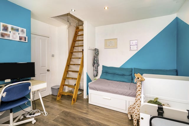 Within the first bedroom there is access to an occasional loft room that could be used as a study or storage area.