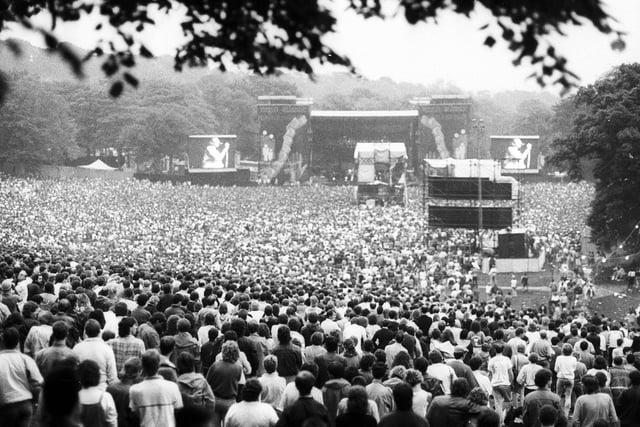 Genesis at Roundhay Park in July 1987.