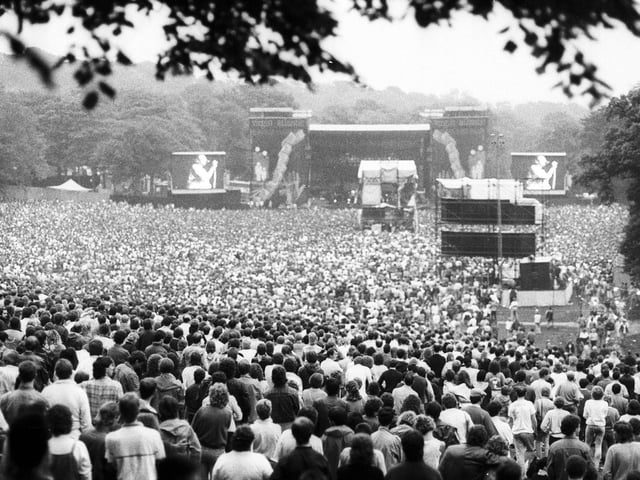 Genesis at Roundhay Park in July 1987.