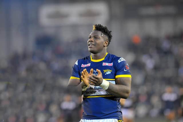 Justin Sangare will return for Rhinos. Picture by Steve Riding.
