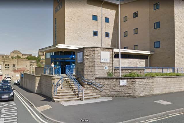 A man had attended the helpdesk at the police station brandishing a handgun and a knife. Picture: Google