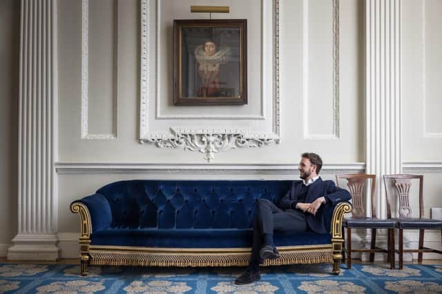 Leeds-born Dr Scott Caizley at Mansion House, the official residence of the Lord Mayor of London, during his time as Lead Policy Officer for Education, Culture and Skills for the City of London. Credit: City of London Corporation.