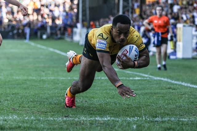 Castleford Tigers coach Ryan Carr is hopeful injured winger Jason Qareqare will play again this season. Picture by Simon Hall/SWpix.com.