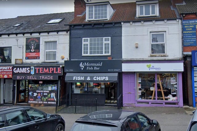Mermaid Fish Bar, Harehills, has a rating of 4.7 stars from 252 Google reviews. A customer at Mermaid Fish Bar said: "Best chippy in Leeds. Fish cooked fresh to order and extremely well priced. Staff always friendly and welcoming. Can't go wrong!"