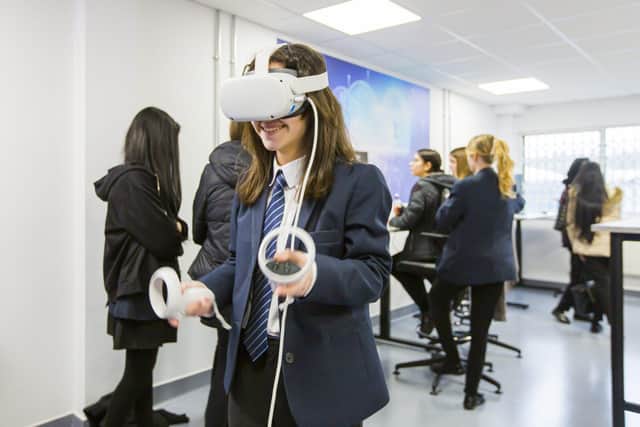 The students took part in a range of interactive activities to celebrate International Women's Day