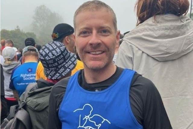 Kevin Strauther just before last year's Great North Run